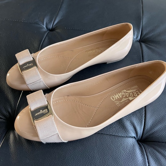 Varina Pink Salvatore ferragamo flats - Picture 1 of 5